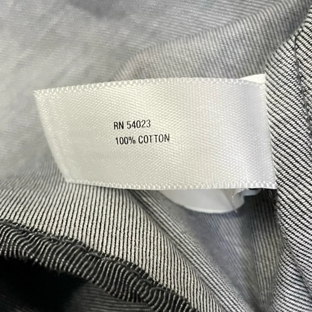 Gap Dark Cotton Drawstring Waist Shirtdress with Pockets, Medium - Picture 11 of 13